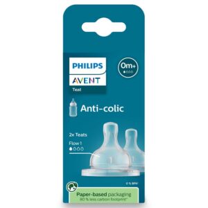 Philips Avent Anti colic Baby Teat New Born 0m+ ( 2 Pack)