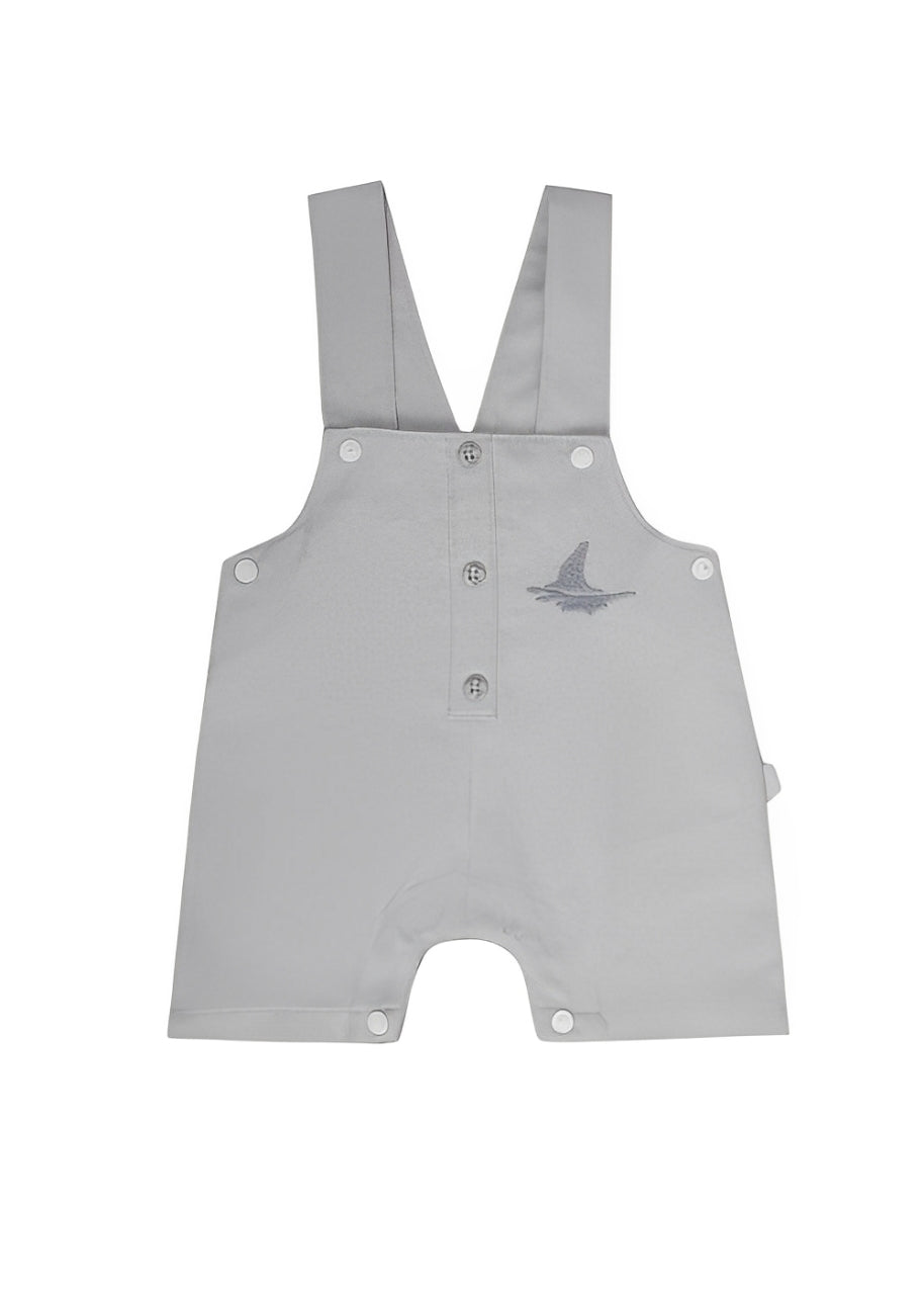 Junior Rouned Printed Jumpsuit Baby Boy -Blue,Gray - Image 5