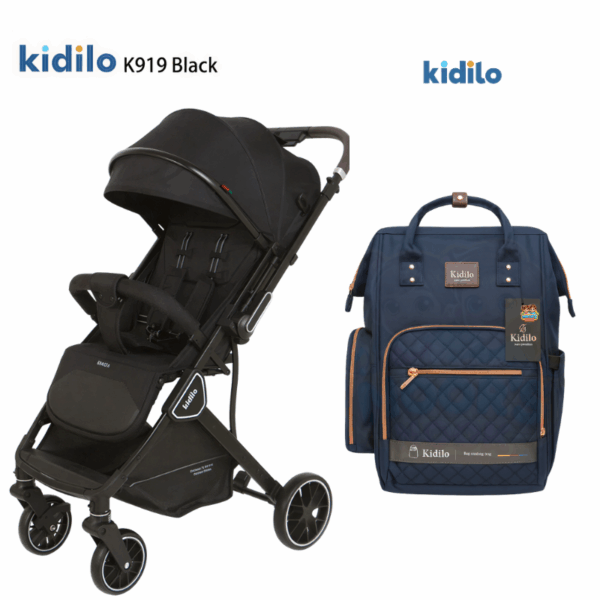 Kidilo Stroller K919 + Kidilo Diaper Bag