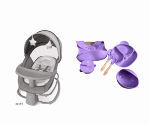 Mastela Baby Bouncer 4 in 1 & طقم سيليكون