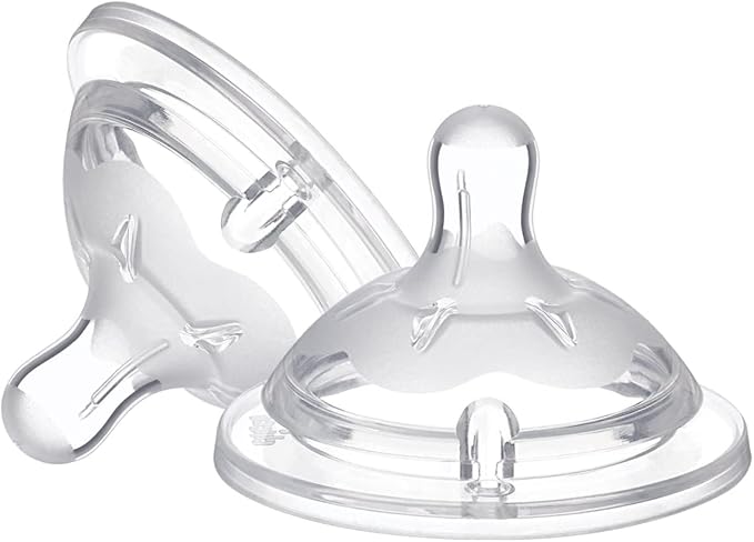 Chicco Natural Feeling Teat 4m+ Adjustable Flow 2 pcs | حلمة رضاعة شيكو ناتشورال فيلينج بتدفق قابل للتعديل عمر 4 أشهر فما فوق،طعتان - Image 2