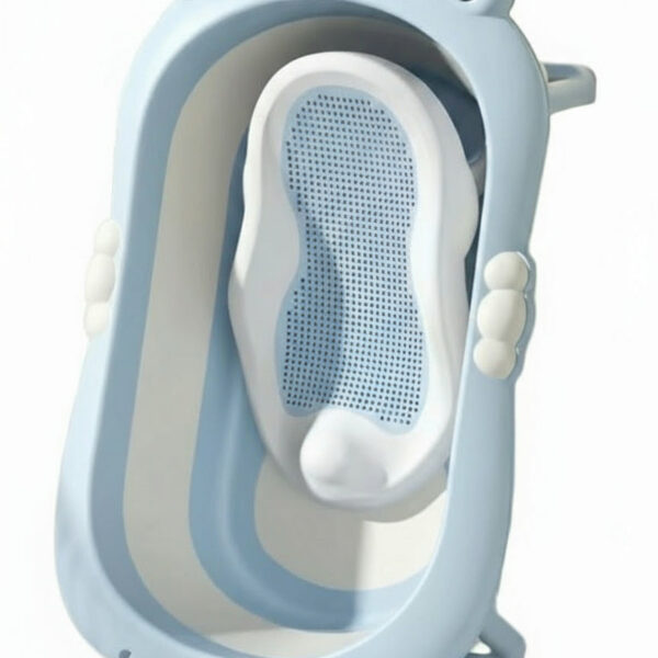 Silicone bathtub + shower chair and thermometer | بانيو سيلكون + كرسى استحمام وترمومتر