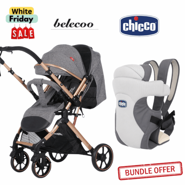 Belecoo Stroller B1 & Chicco Carrier