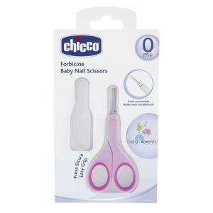 Chicco Baby Nail Scissors - Pink | مقص أظافر للأطفال من شيكو - وردي