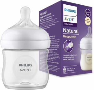 61GHSbkx61L._AC_UF894_1000_QL80-1.jpg Philips Avent Natural Response Bottle (0M+)125ml- 1 Pack