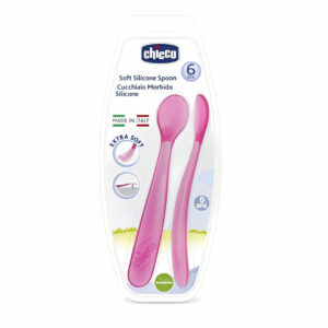 61jFlzKgjqL-1-600x600_1-3.jpg Chicco Soft Silicone Spoon 6M+ | ٢ملعقة سيلكون ماركة شيكو +6 شهور
