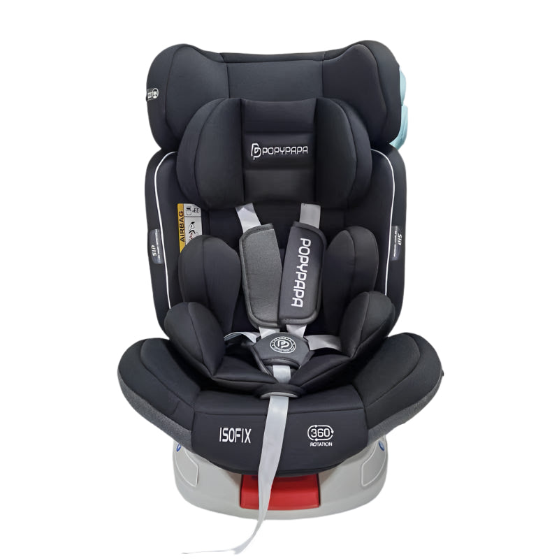 POPPYPAPA Car Seat Stage 2 & 3 Isofix 360 Degree 360A | كارسيت بوبي بابا مرحلة ثانية وثالثة ايزوفكس 360 درجة - Image 2