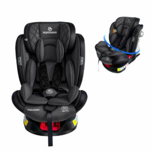 POPPYPAPA Car Seat Stage 2 & 3 Isofix 360 Degree CB836 |  كارسيت بوبي بابا مرحلة ثانية وثالثة ايزوفكس 360 درجة