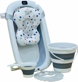 بانيو استحمام وجهاز كشف درجات الحرارة للاطفال 5 في 1