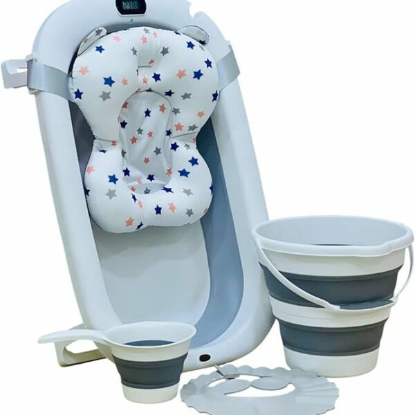 بانيو استحمام وجهاز كشف درجات الحرارة للاطفال 5 في 1