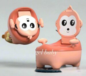 Baby potty with cover monkey face | بوتى بغطاء وجه قرد
