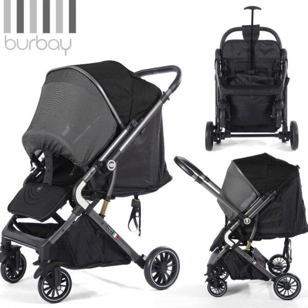 Burbay Baby'S Stroller With Flip Handle  سترولر بيرباي دراع قلاب  (dm100)