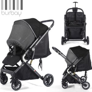 Burbay Baby'S Stroller With Flip Handle  سترولر بيرباي دراع قلاب  (dm100)