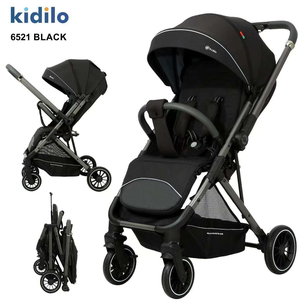 Kidilo Stroller 6521 | عربة أطفال كيديلو 6521 - Image 3