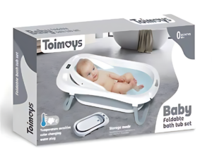 بانيو استحمام وجهاز كشف درجات الحرارة للاطفال 3 في 1