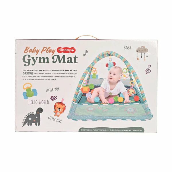 Baby Play Gym Green Owl Mat with 15 Balls Tiibaby 73158 | بساط لعب للأطفال على شكل بومة خضراء مع 15 كرة من Tiibaby