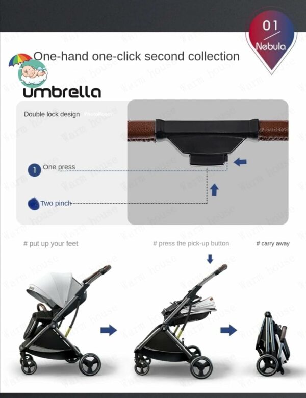 Travel system Umbrella stroller x9 + Car Seat