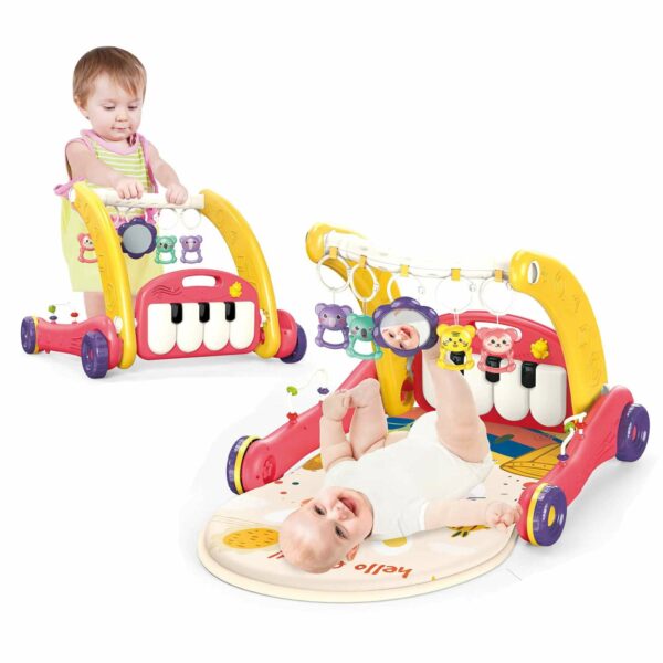 2 in 1 Multifunctional Baby Pedal Piano & Baby Walker - مشايه و بيانو