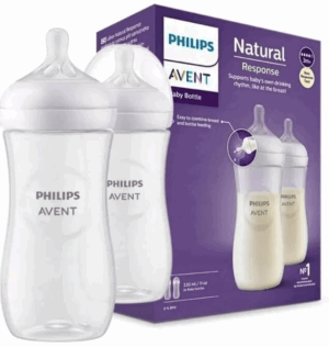 Philips Avent Natural Response Bottle  (3m+) 330ml- 2 Pack
