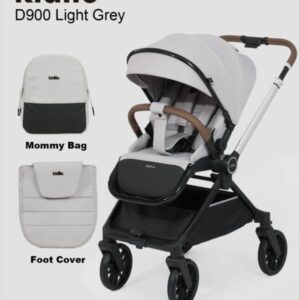 Kidilo Stroller with Mommy Bag + Foot Cover D900 | عربة أطفال من كيديلو مع حقيبة للأم وغطاء للقدمين