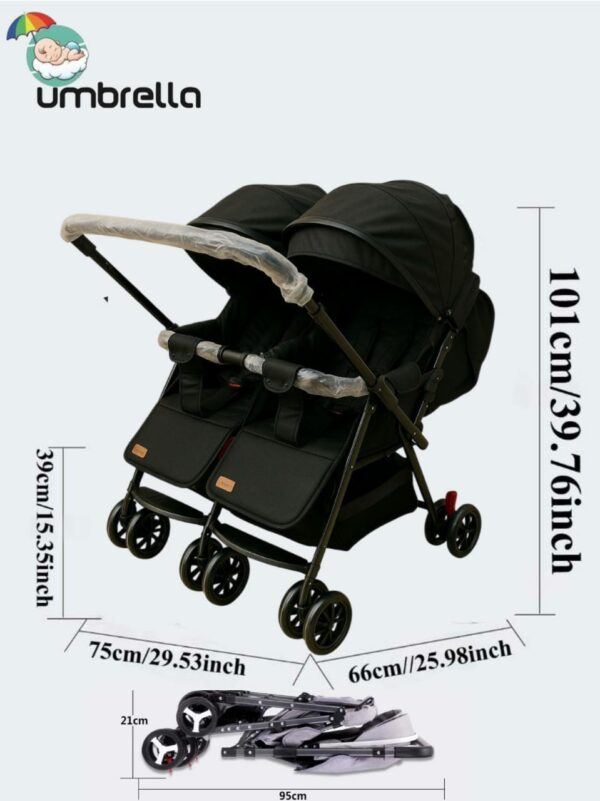 WhatsAppImage2025-10-22at21.46.46_33cc5901.jpg Umbrella Twins stroller Bounty | امبريلا توام جنبي دراع قلاب