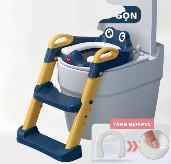 سلم بوتى عيون متبطن  - Potty Padded Seat with Frog Eye