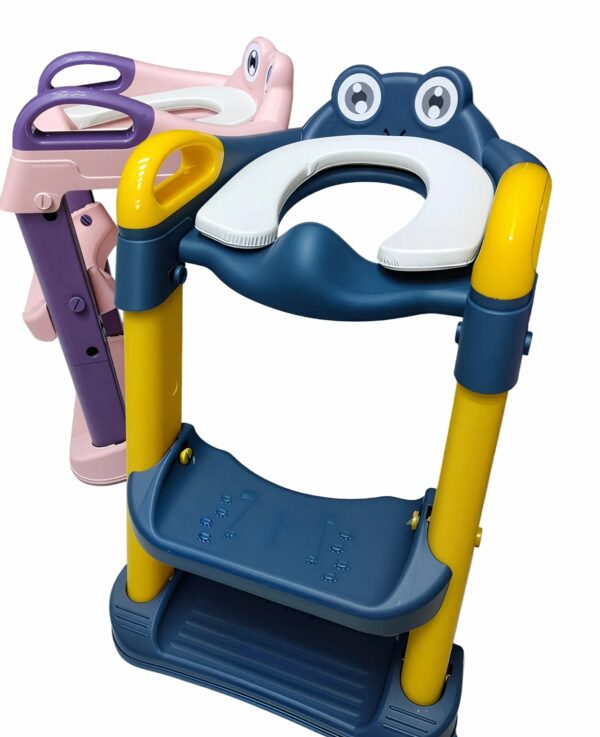 سلم بوتى عيون متبطن  - Potty Padded Seat with Frog Eye