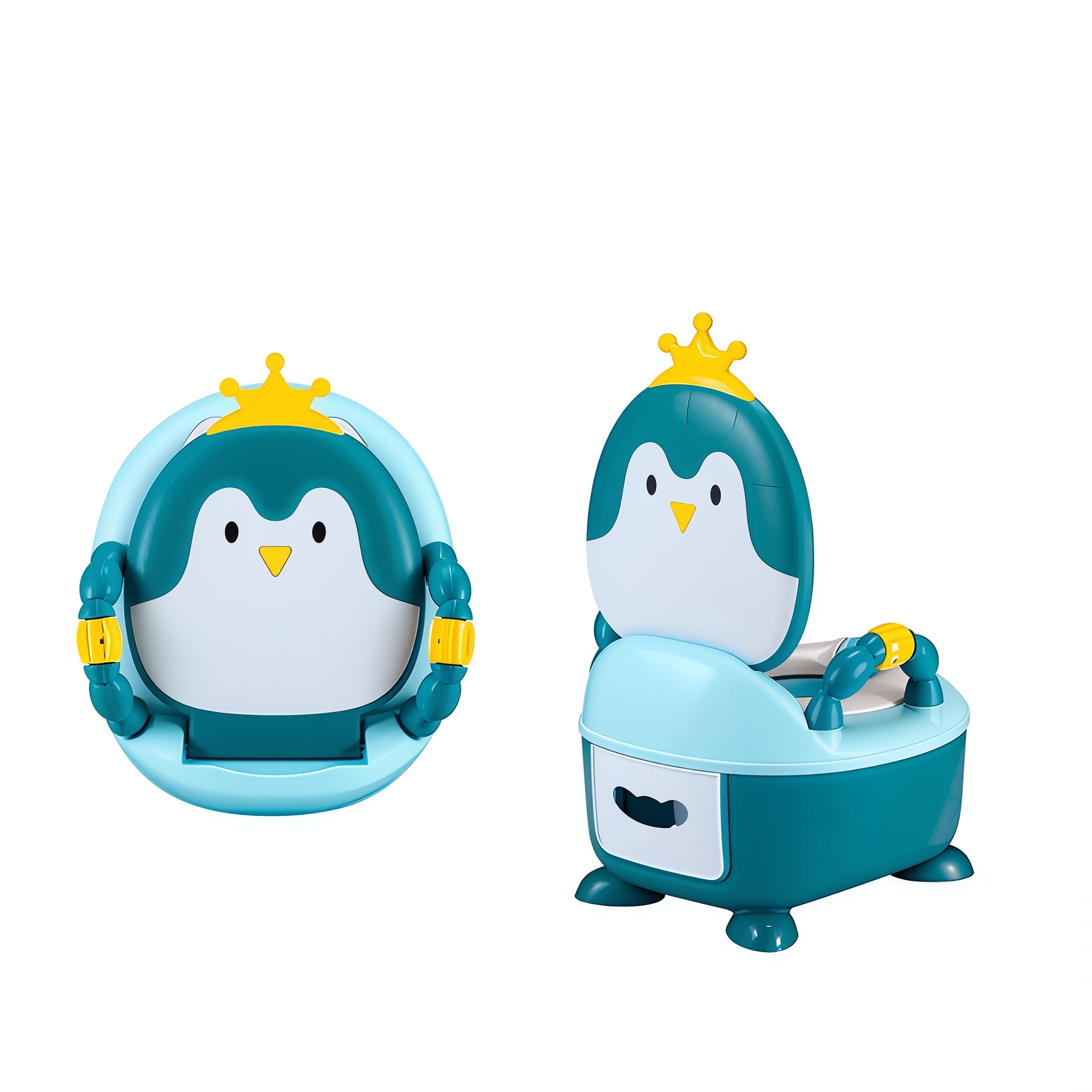 Baby potty with cover penguin face | بوتى بغطاء وجه بطريق