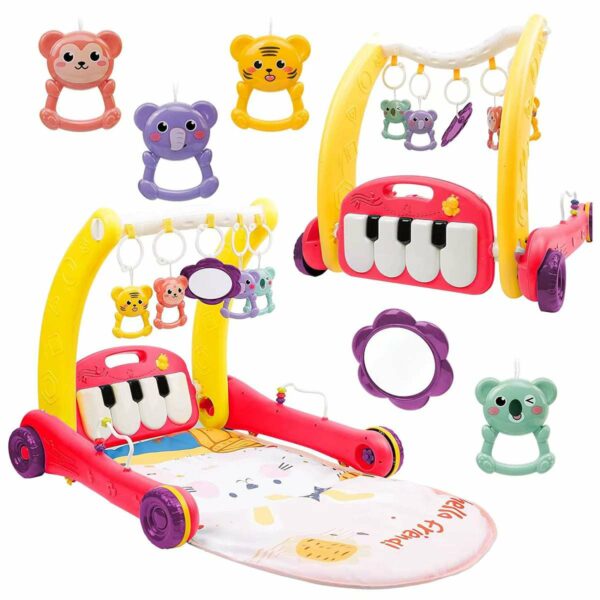 2 in 1 Multifunctional Baby Pedal Piano & Baby Walker - مشايه و بيانو