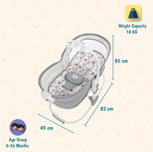 Mastela 6 in 1 Multi-Function Bassinet | سرير ماستيلا متعدد الوظائف 6 في 1